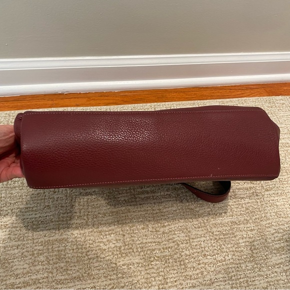 Coach Mia shoulder bag Dark Berry pebbled Leather with Gold hardware - Picture 9 of 9